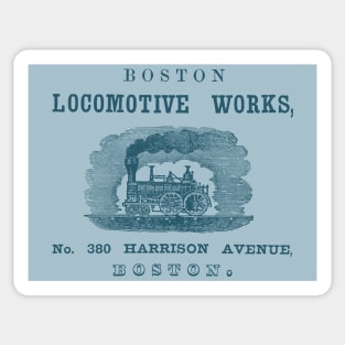 1852 Boston Locomotive Works Sticker